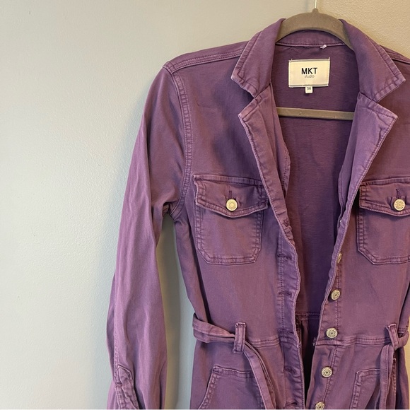 MKT Studio Jumpsuit Purple (Lilac) Orenjade Utility Coverall Sz 36 (US 4) EUC - Picture 5 of 16